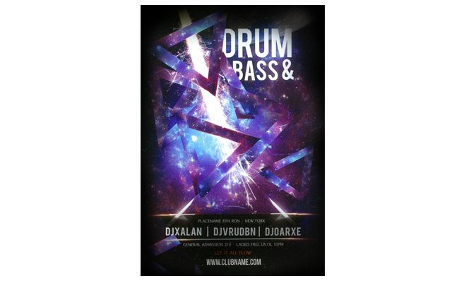 Drum&Bass 创意海报设计