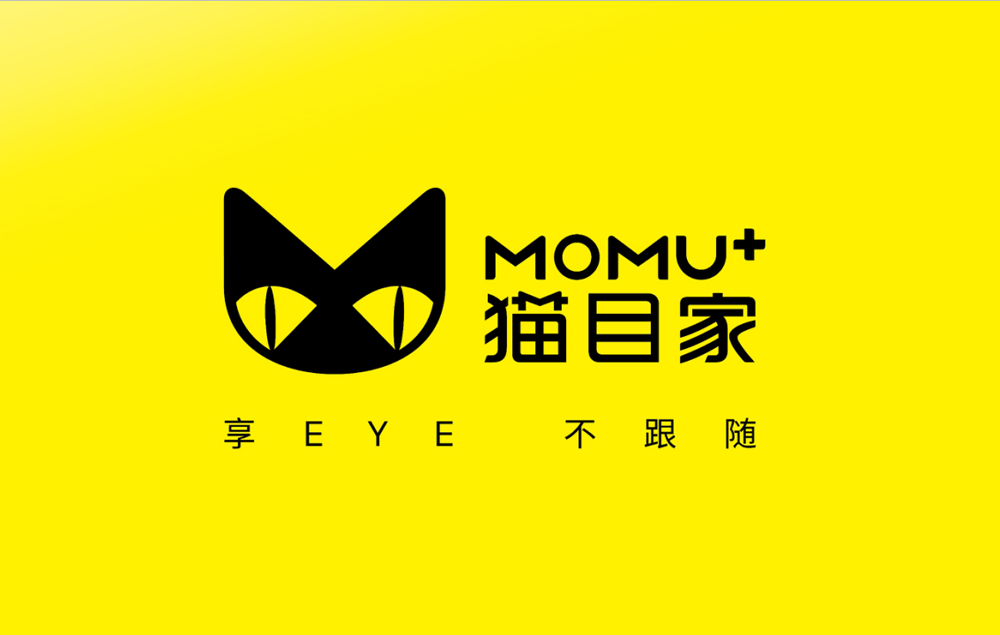 隐形眼镜连锁品牌LOGO升级-猫目家MOMU企业形象设计
